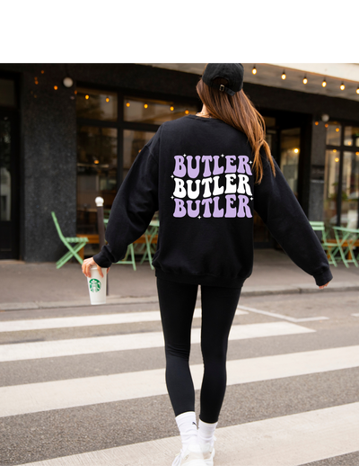 PRINTED ON THE BACK BUTLER SWEATSHIRT