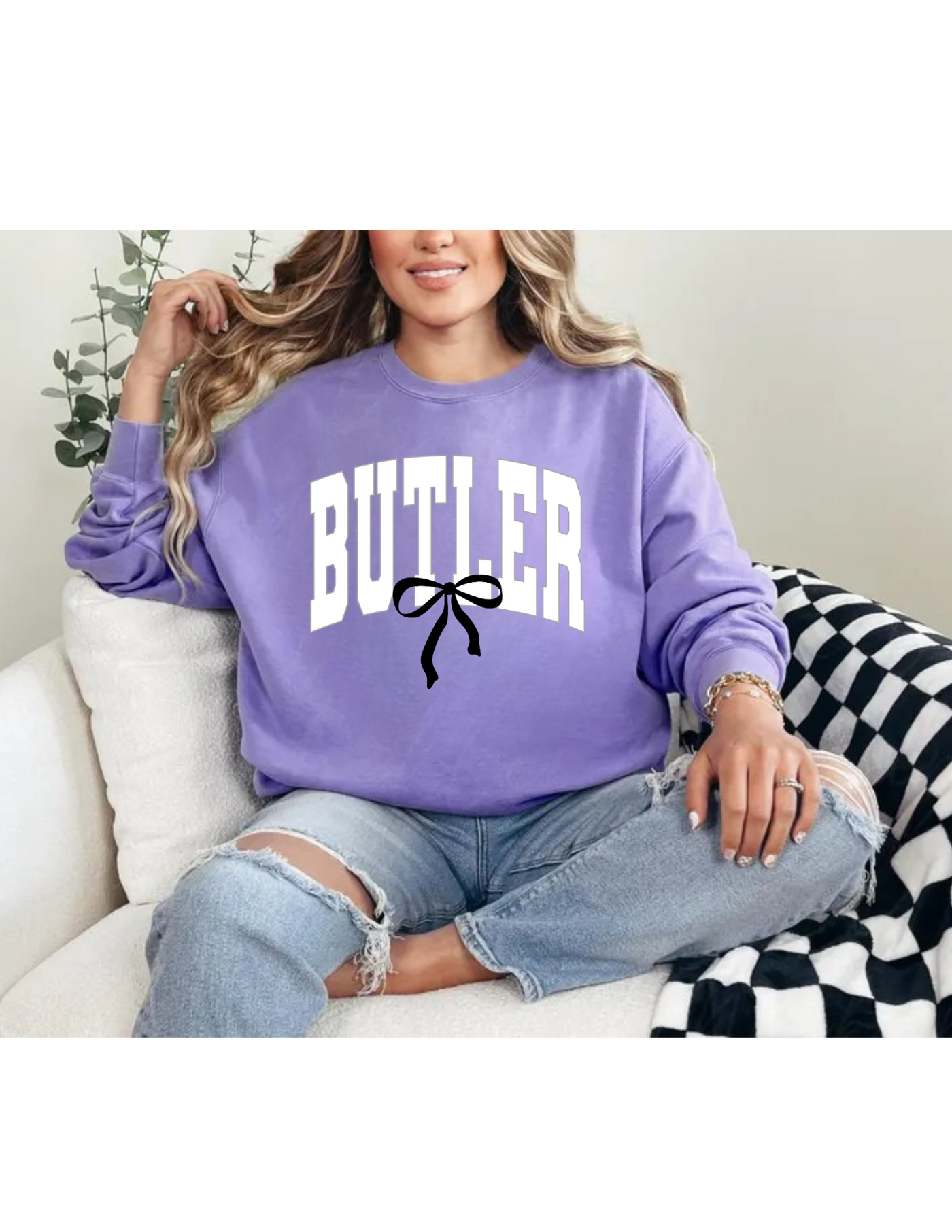 Butler Bow Comfort Color Sweatshirt