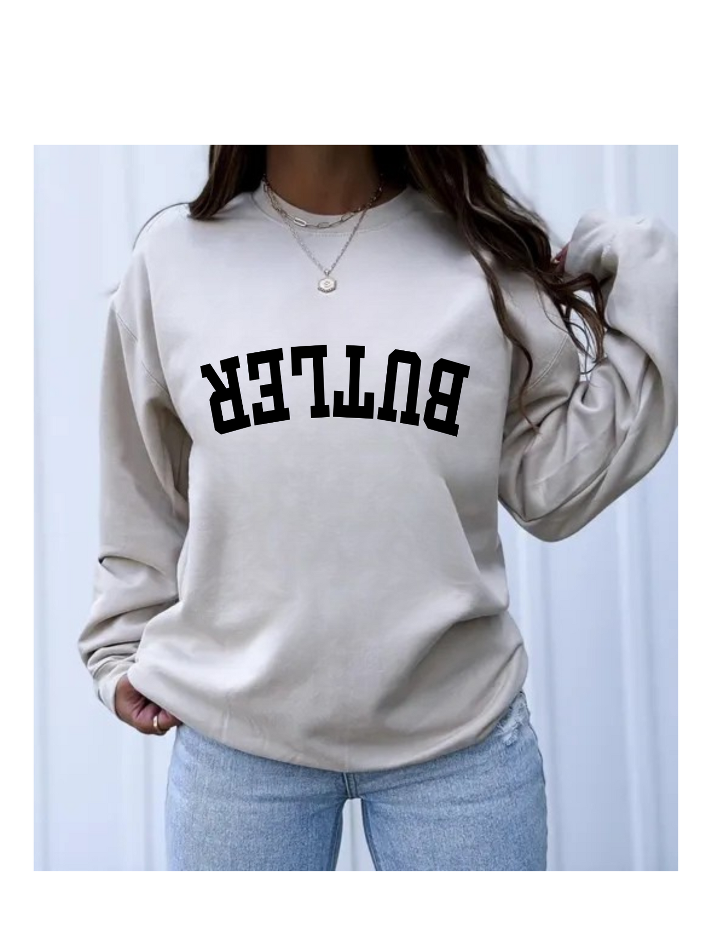 Butler Unisex garment-dyed sweatshirt