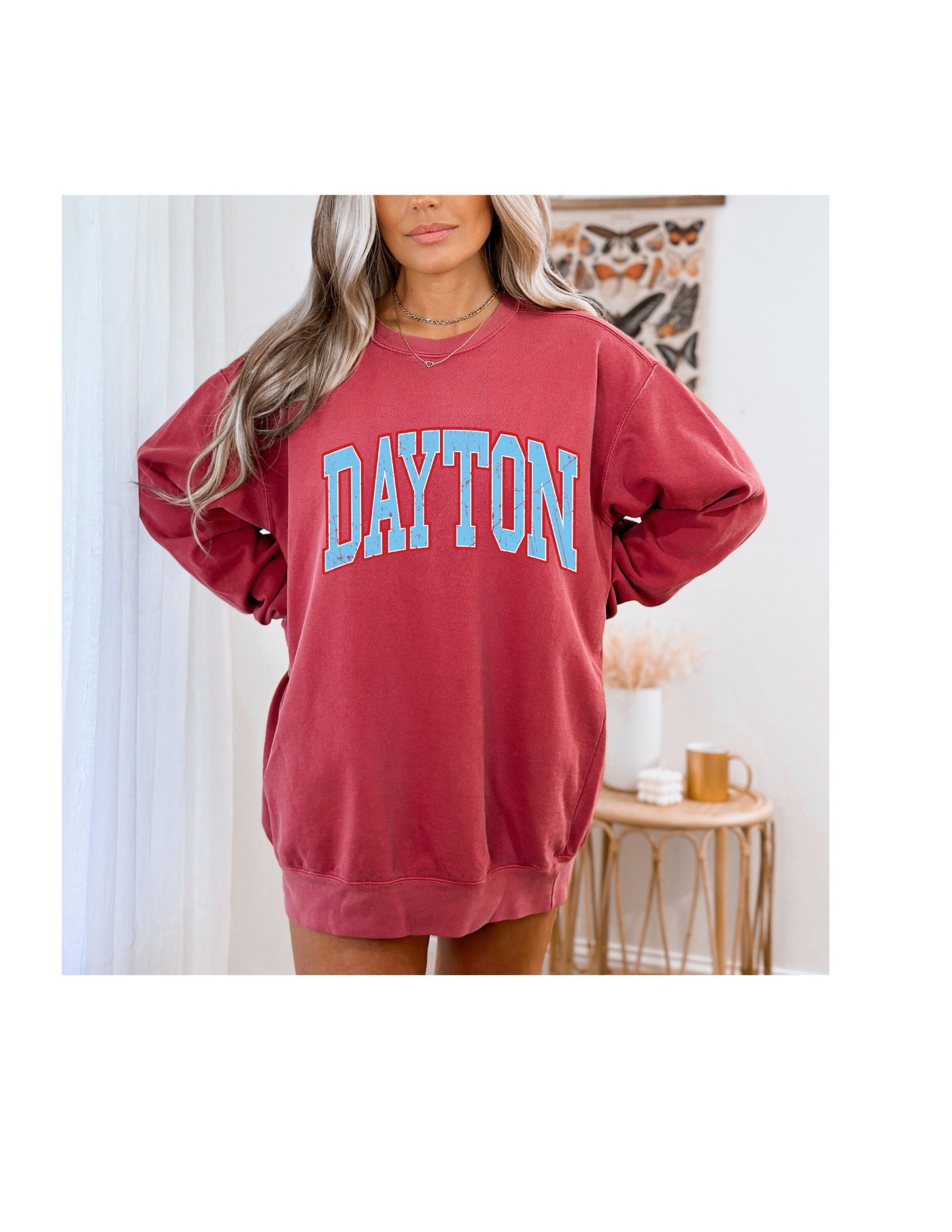 Dayton Unisex garment-dyed sweatshirt