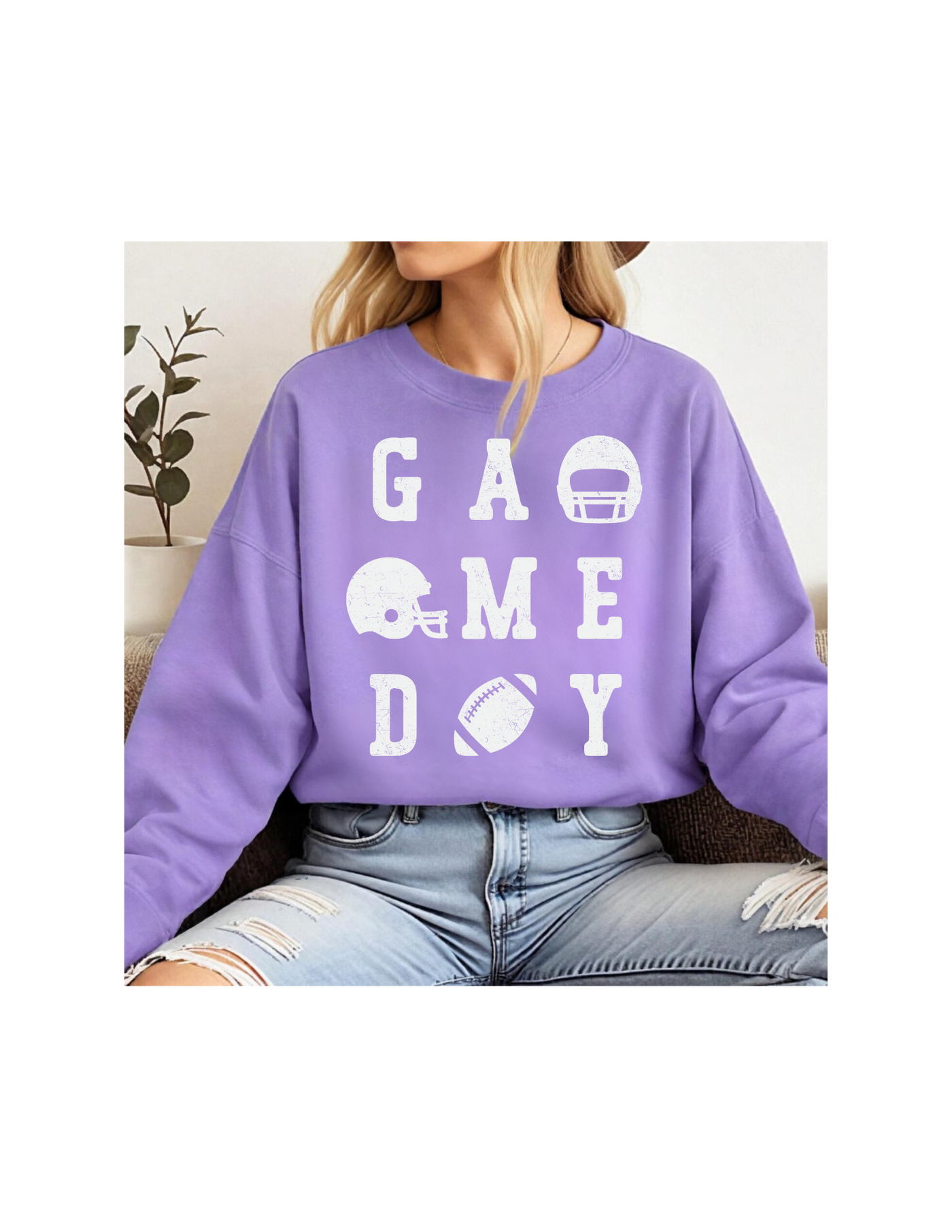 Game Day Unisex garment-dyed sweatshirt