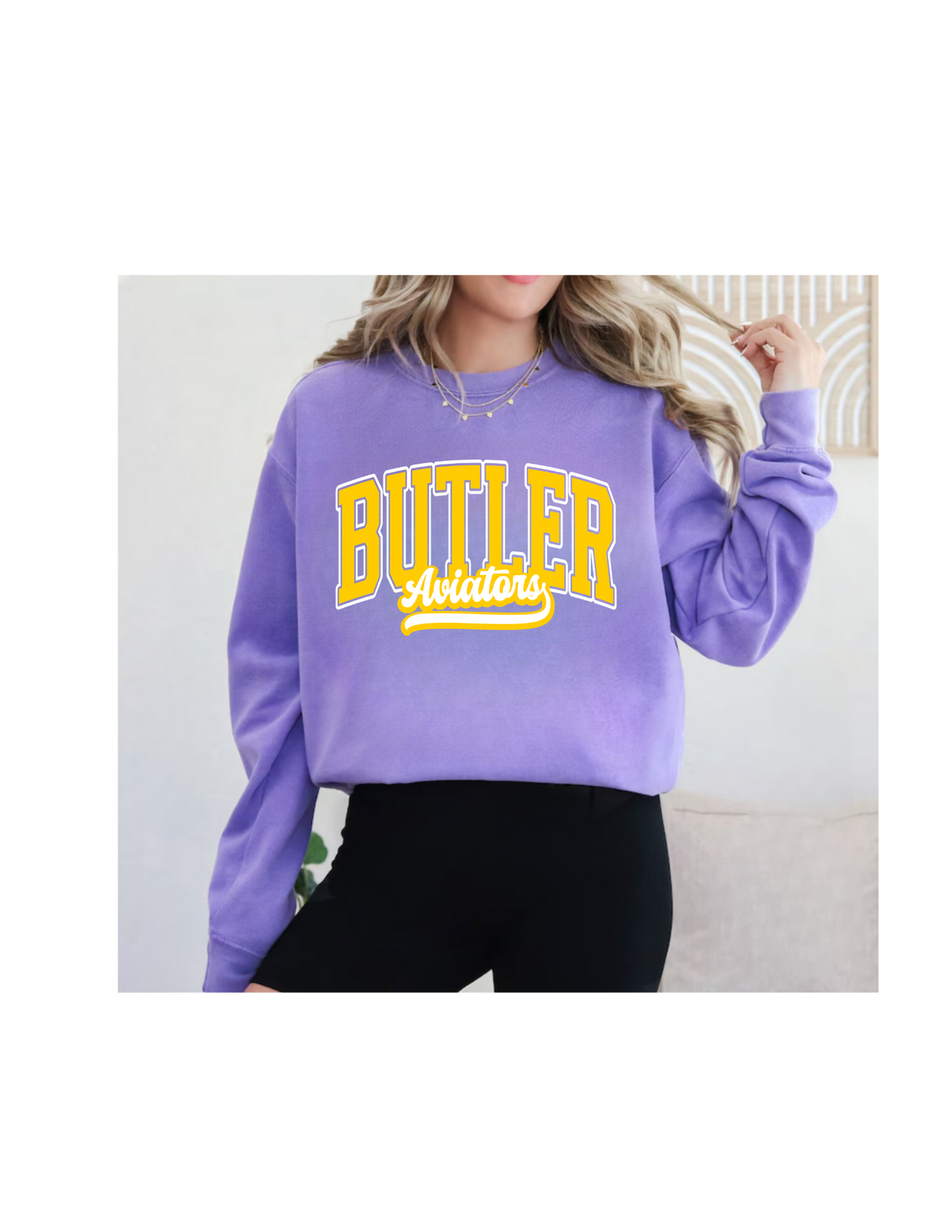 Butler Unisex garment-dyed sweatshirt