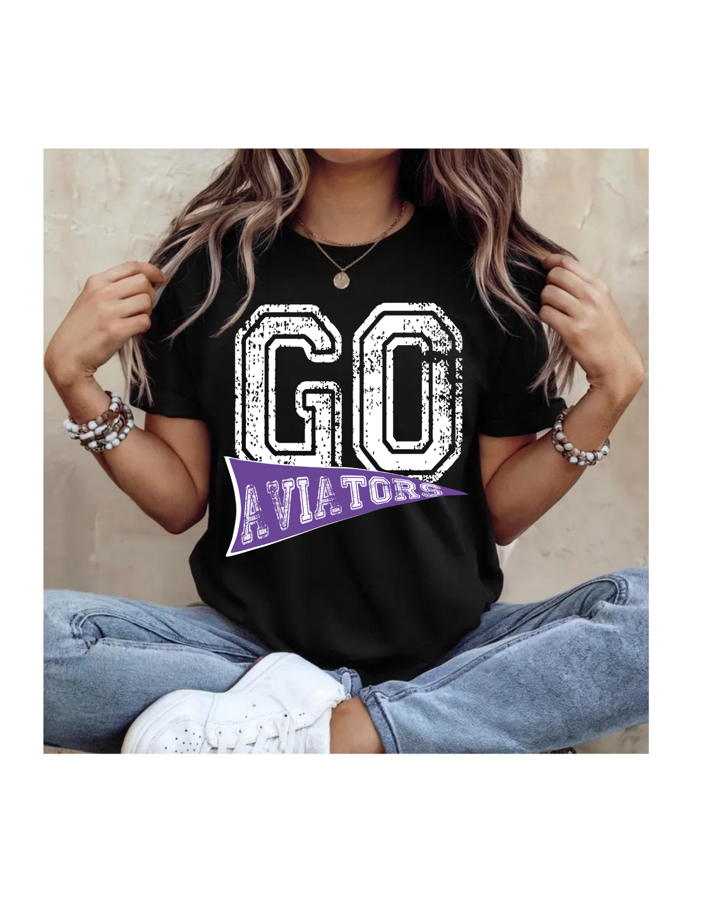 Go Aviators Unisex garment-dyed heavyweight t-shirt