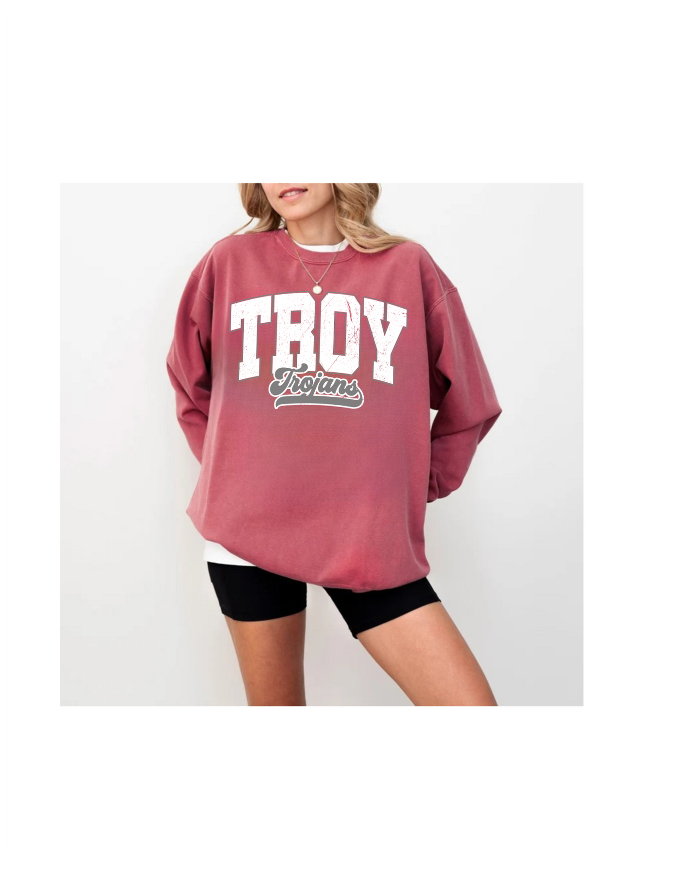 Troy Unisex garment-dyed sweatshirt