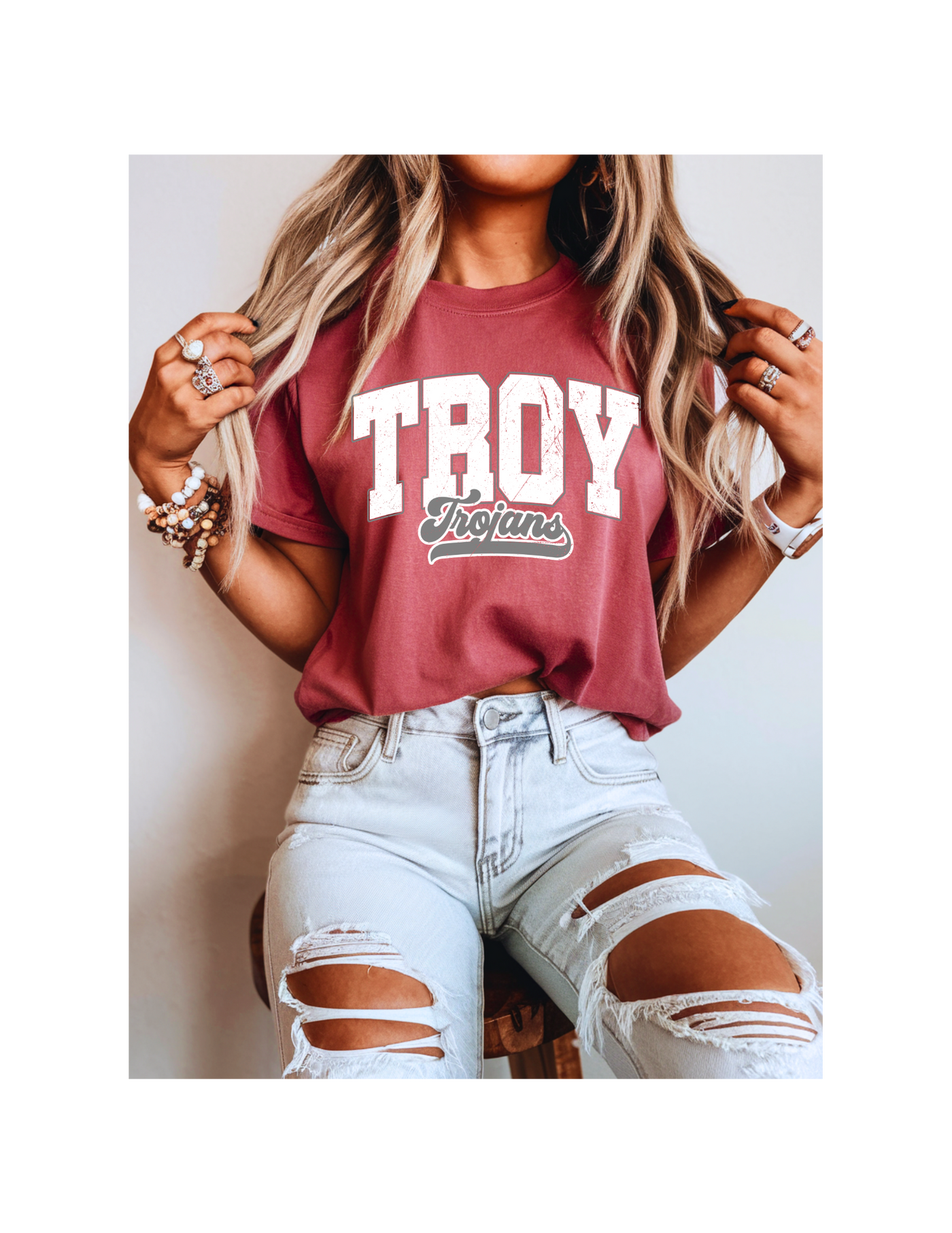 Troy Unisex garment-dyed heavyweight t-shirt