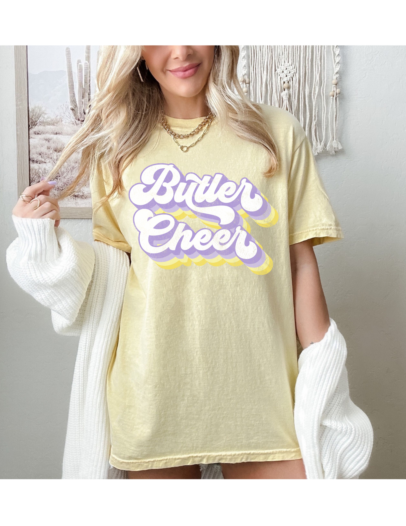 Butler Cheer Comfort Colors Tee