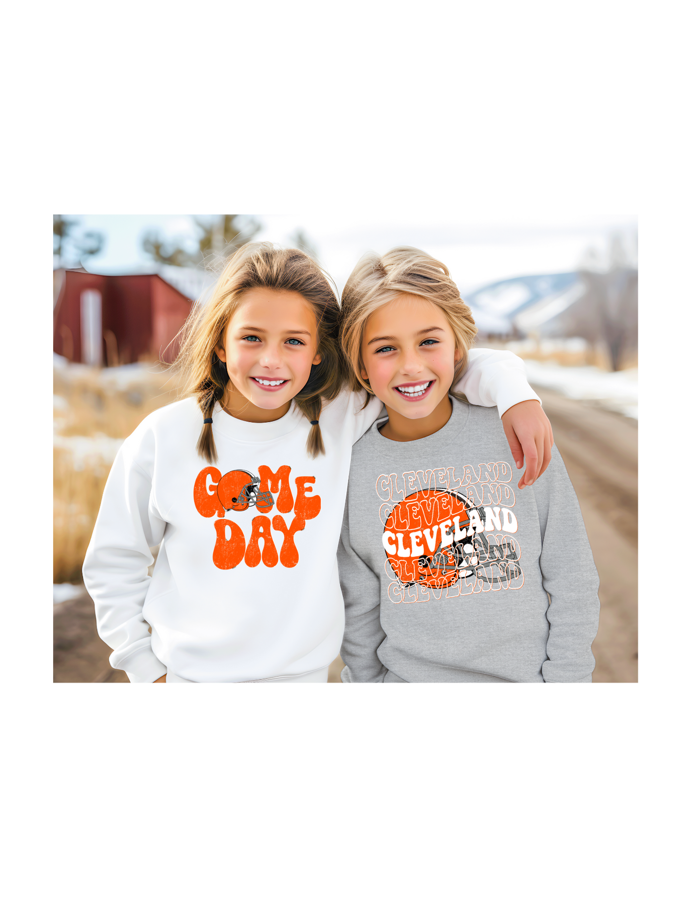 Youth Cleveland Game Day crewneck sweatshirt