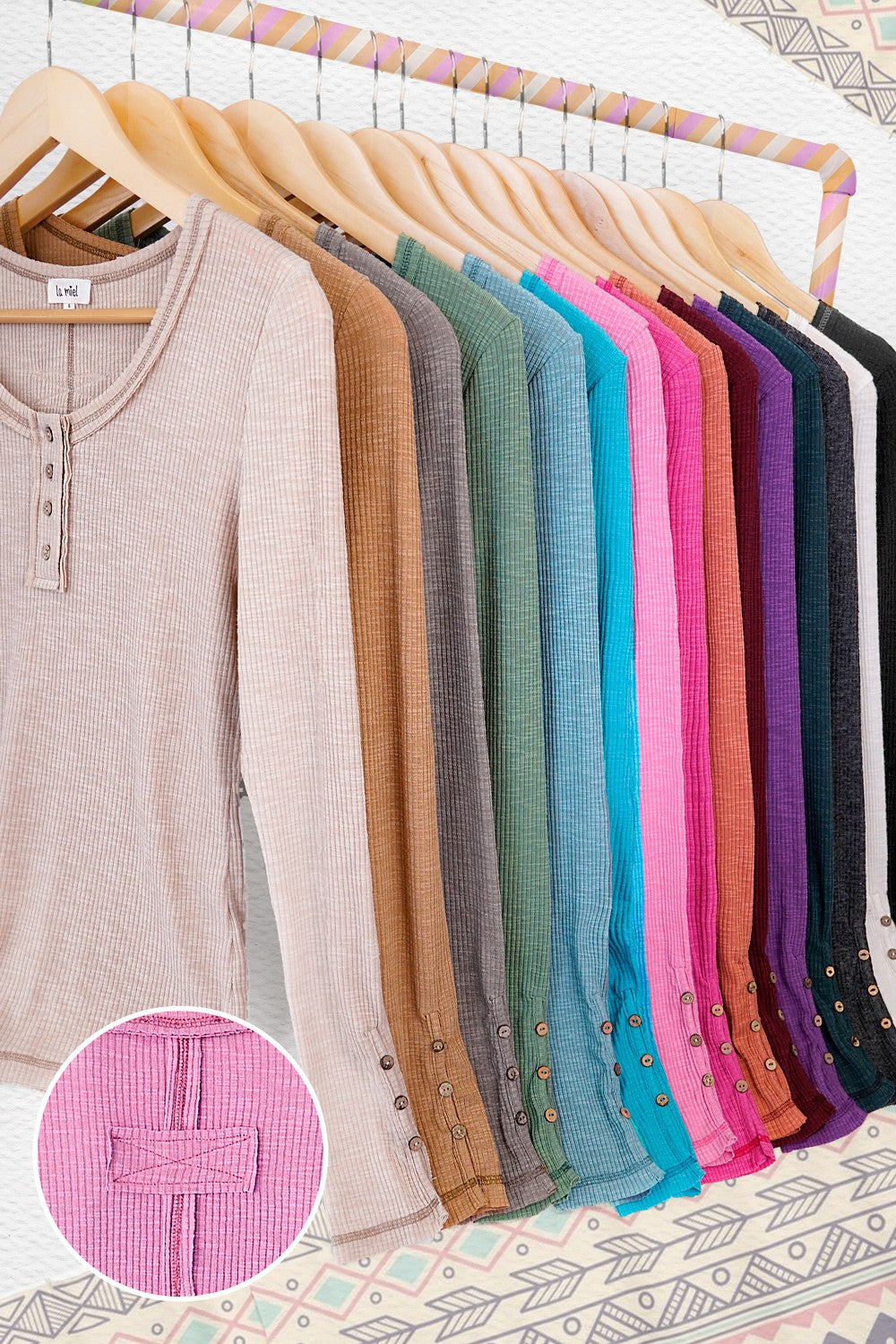 Favorite Basic Jersey Top In Oatmeal