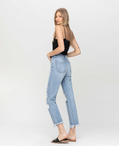 High Rise Vintage Hem Flying Monkey Jeans