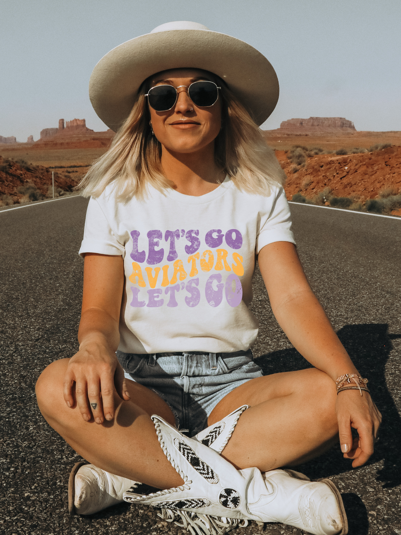 Aviators Let's Go Unisex t-shirt