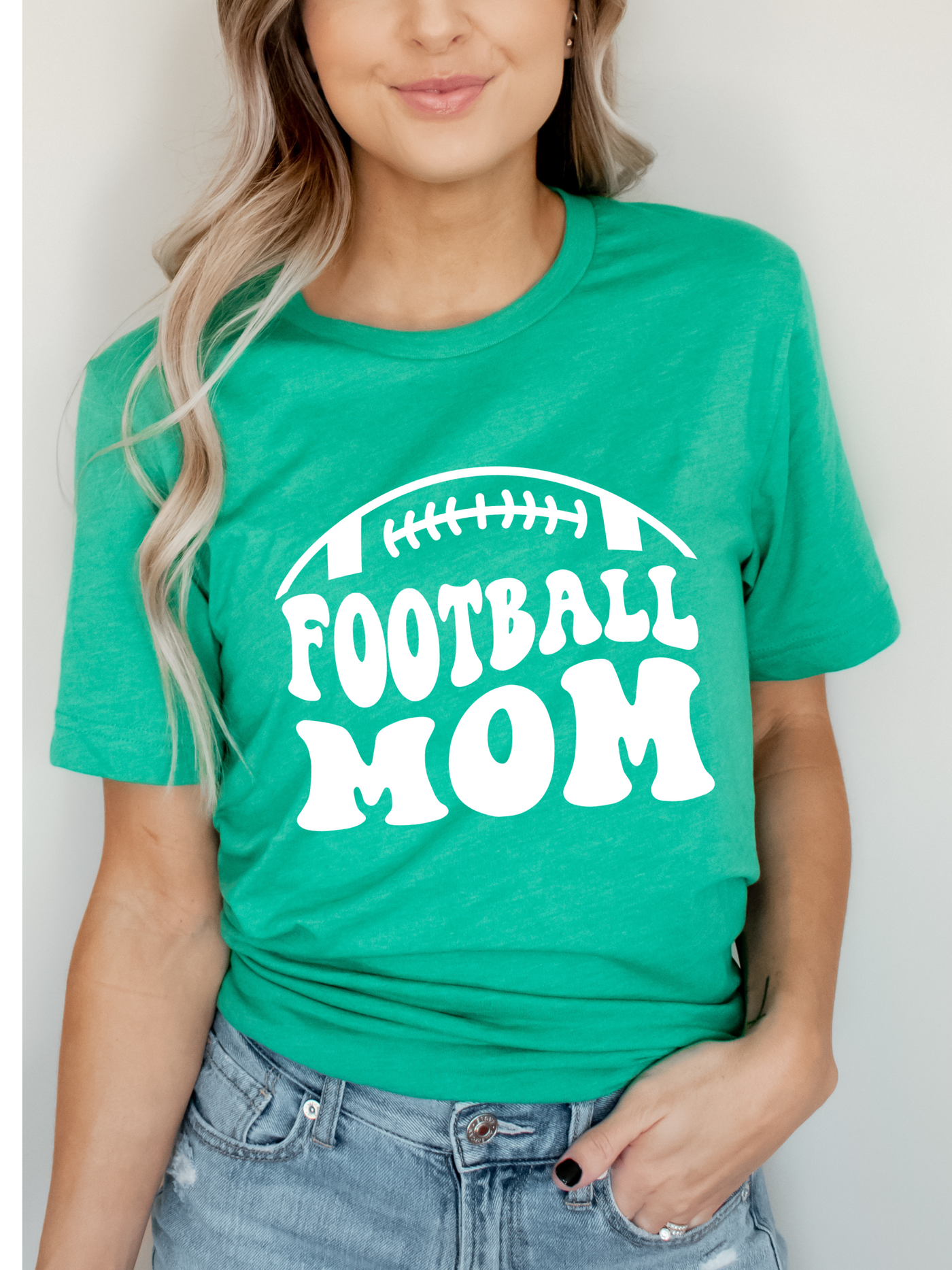 Go Green Football Mom Unisex t-shirt
