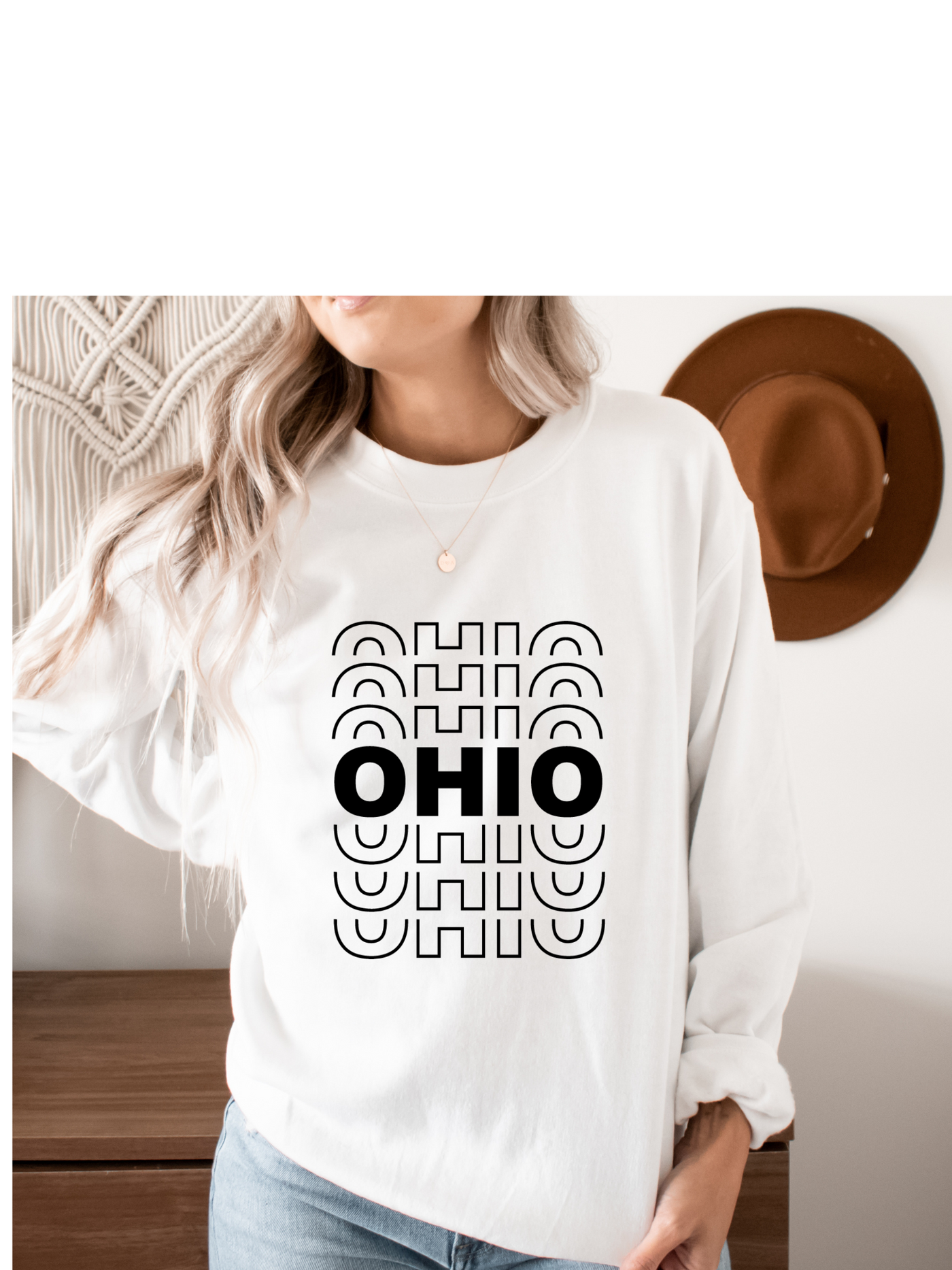 Stacked Ohio Unisex Sweatshirt