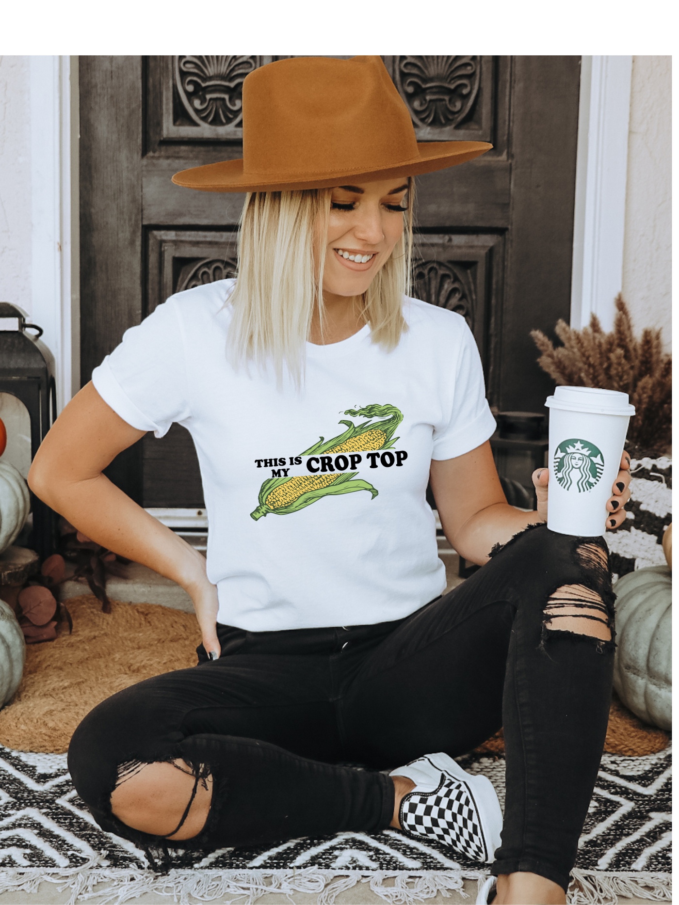 Crop Top Women's Relaxed T-Shirt