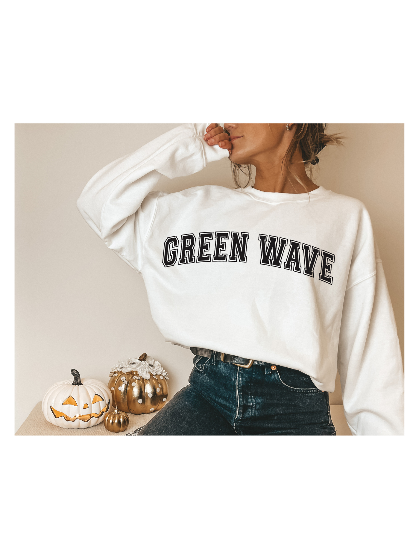 Green Wave Unisex Sweatshirt