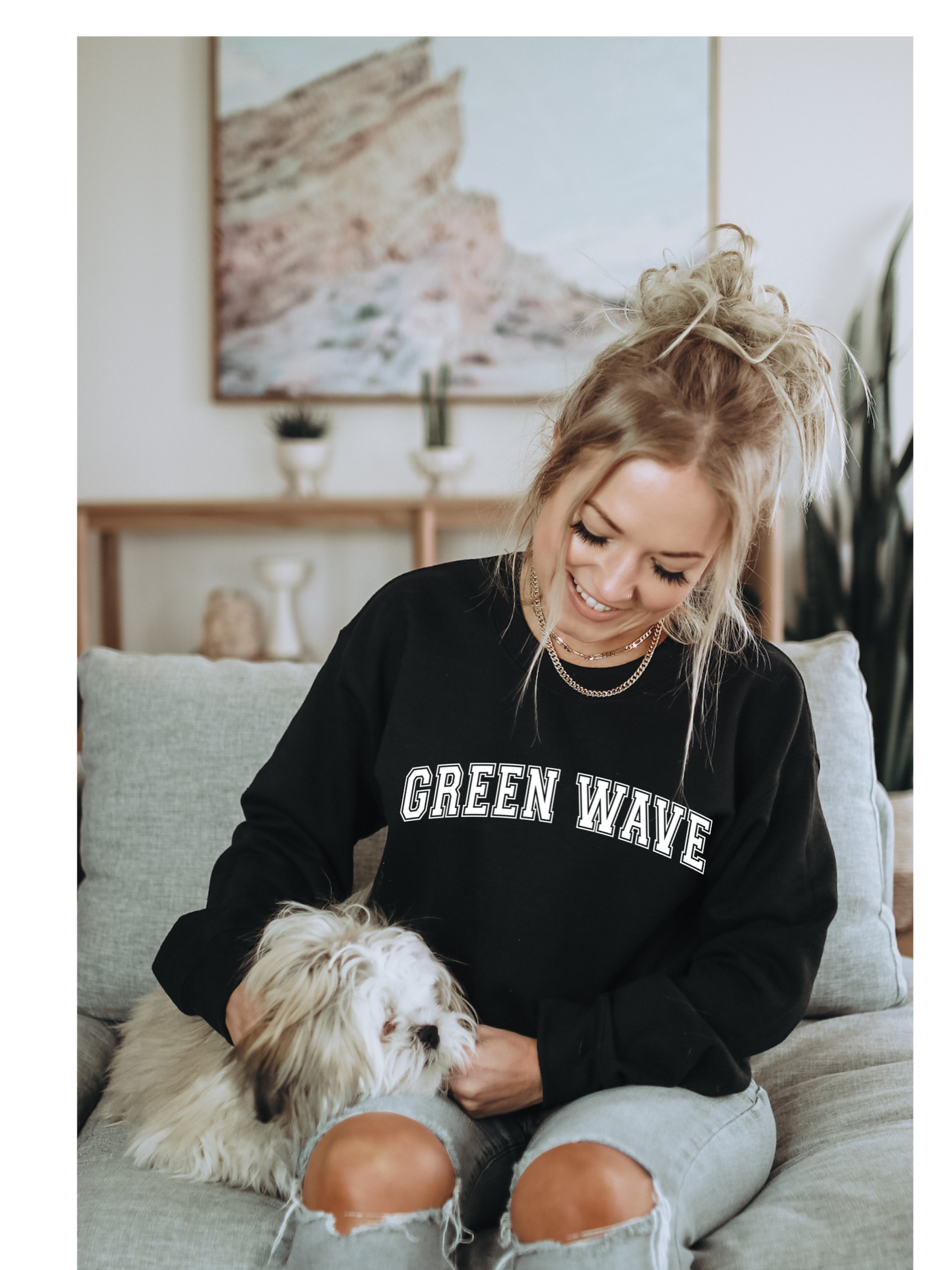 Green Wave Unisex Hoodie