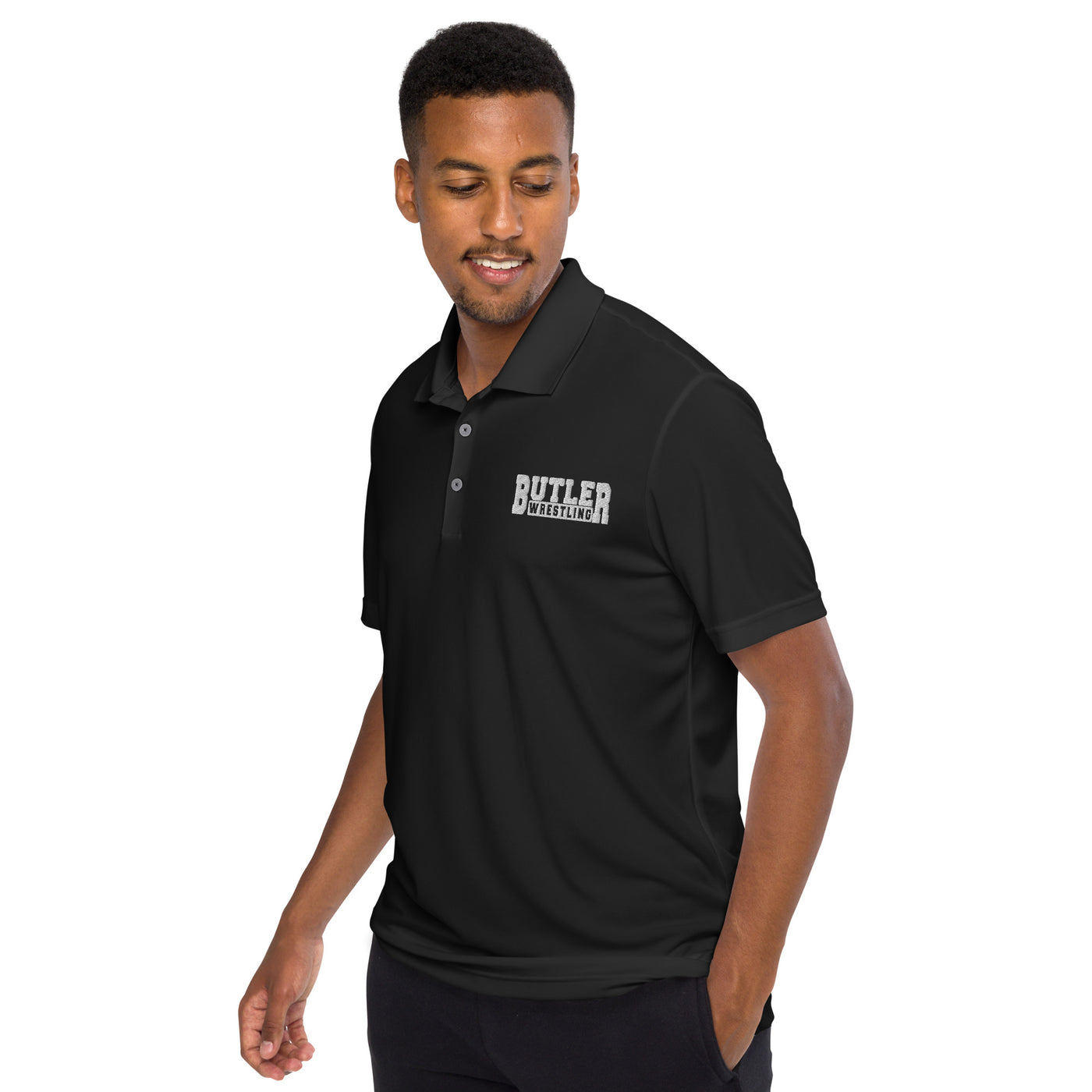 Butler Wrestling Embroidered Adidas Performance Polo Shirt