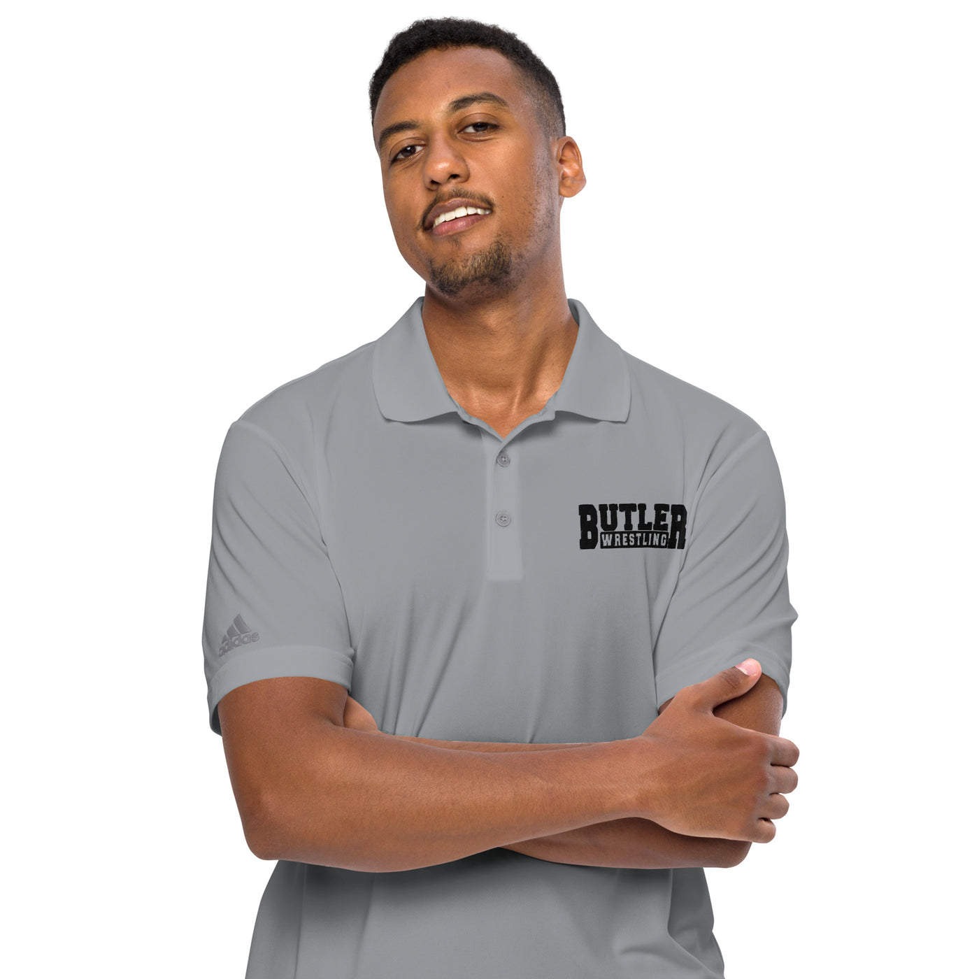 Embroidered Butler Wrestling Adidas Performance Polo Shirt