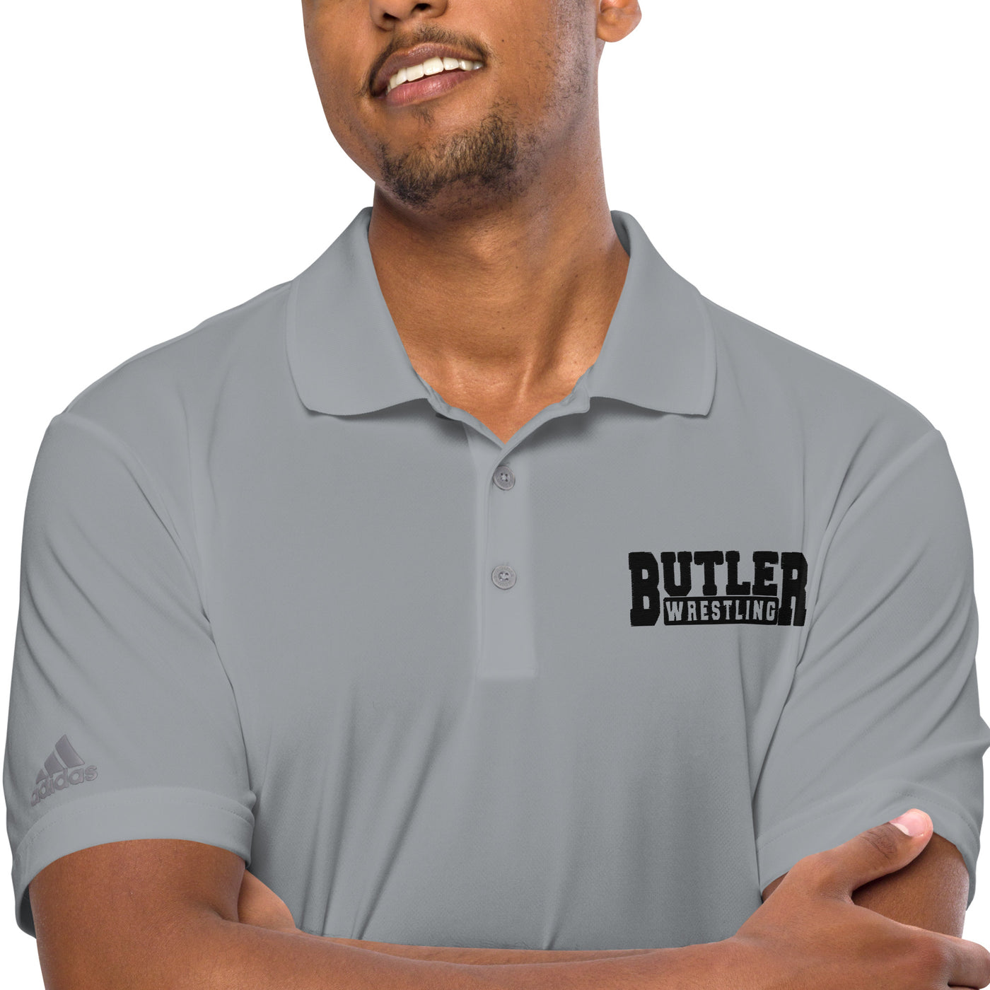 Embroidered Butler Wrestling Adidas Performance Polo Shirt