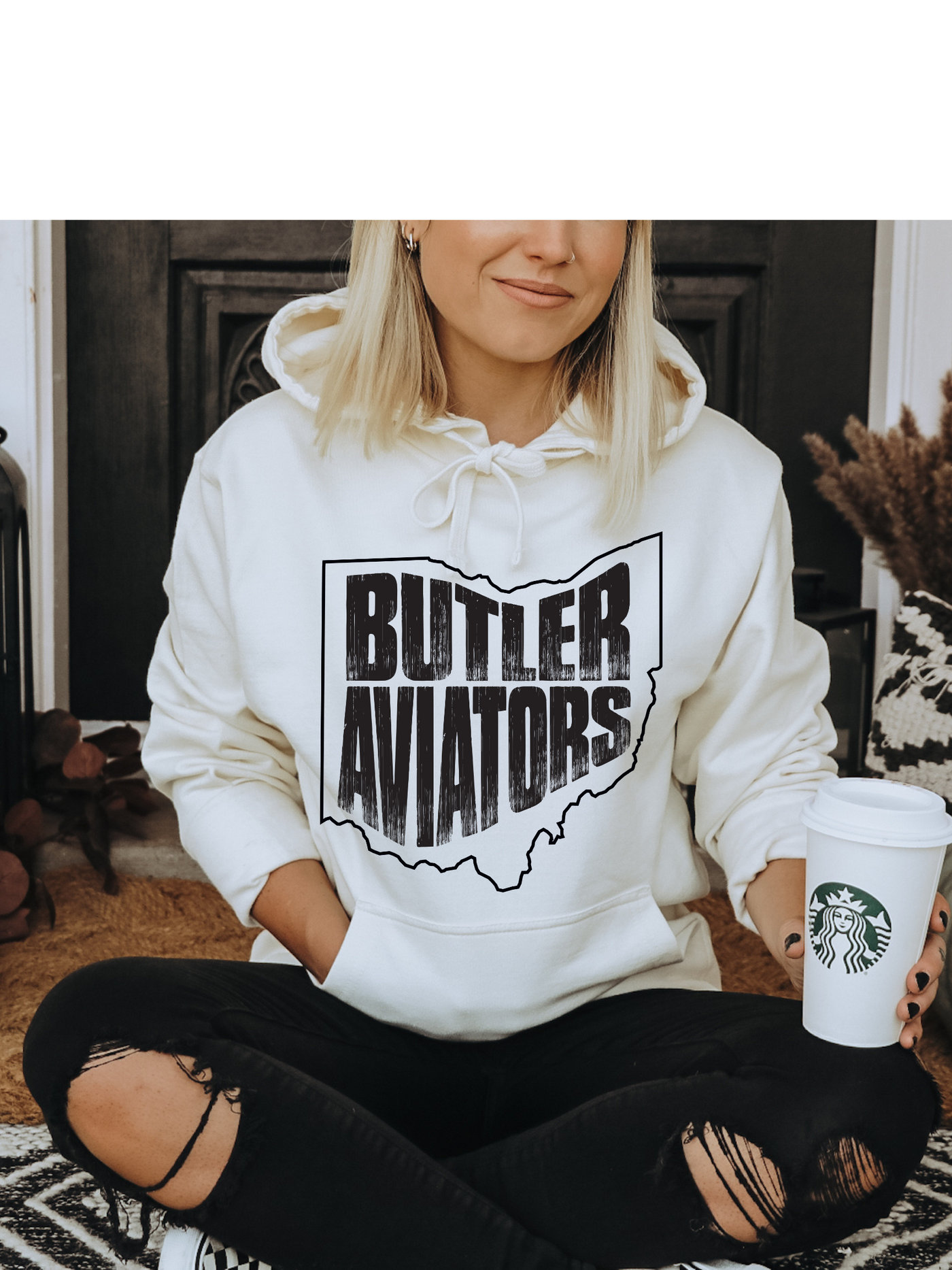 Butler Aviators Black Print Unisex Hoodie