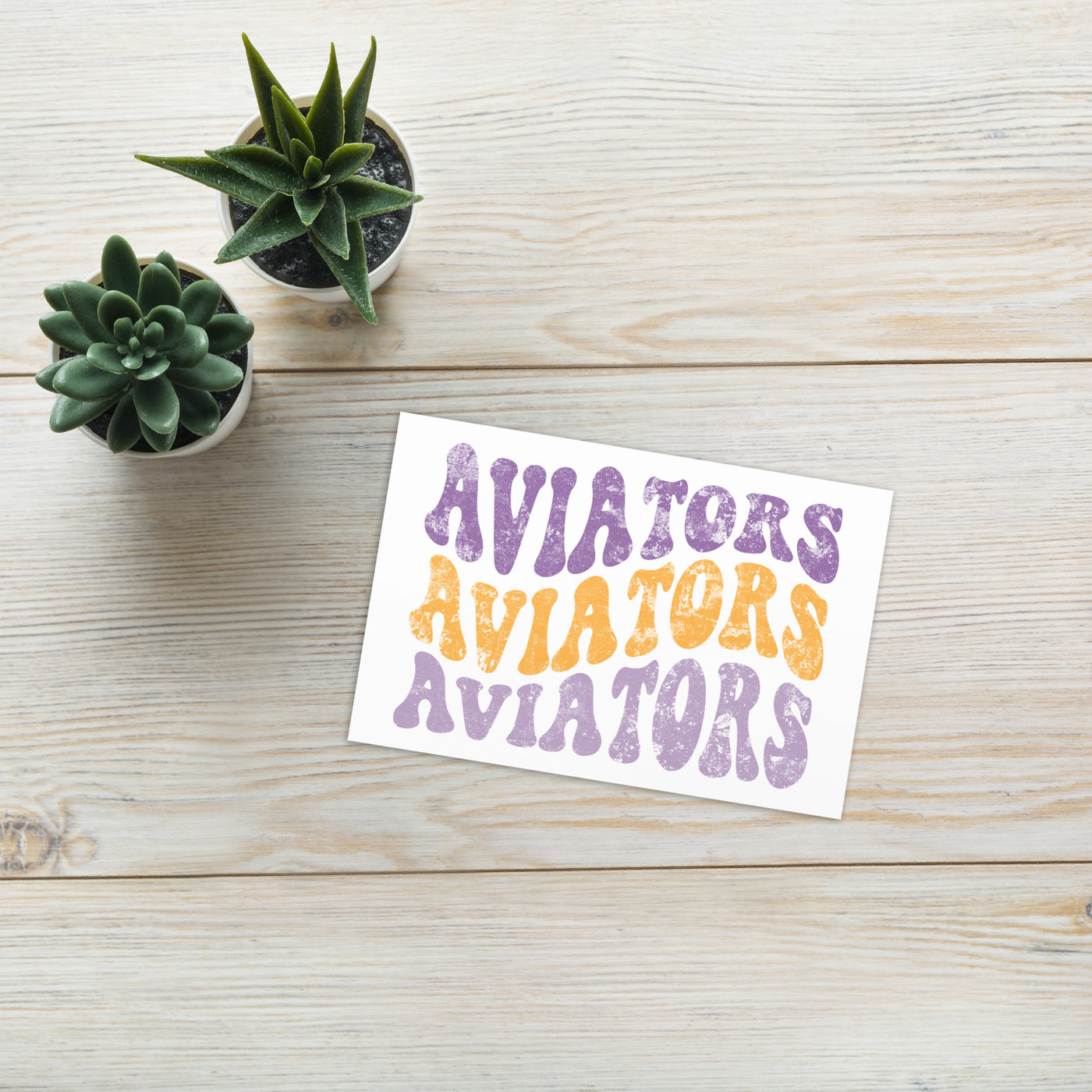 Aviators Greeting card