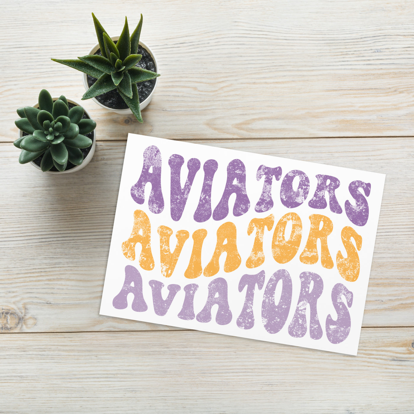 Aviators Greeting card