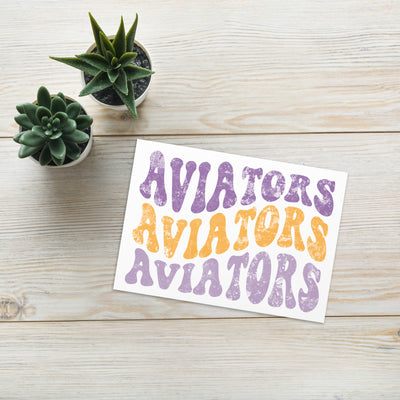 Aviators Greeting card