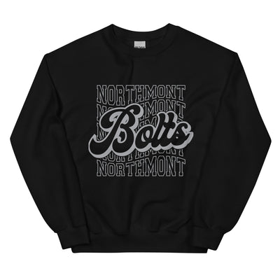 Bolts Gray Print Unisex Sweatshirt