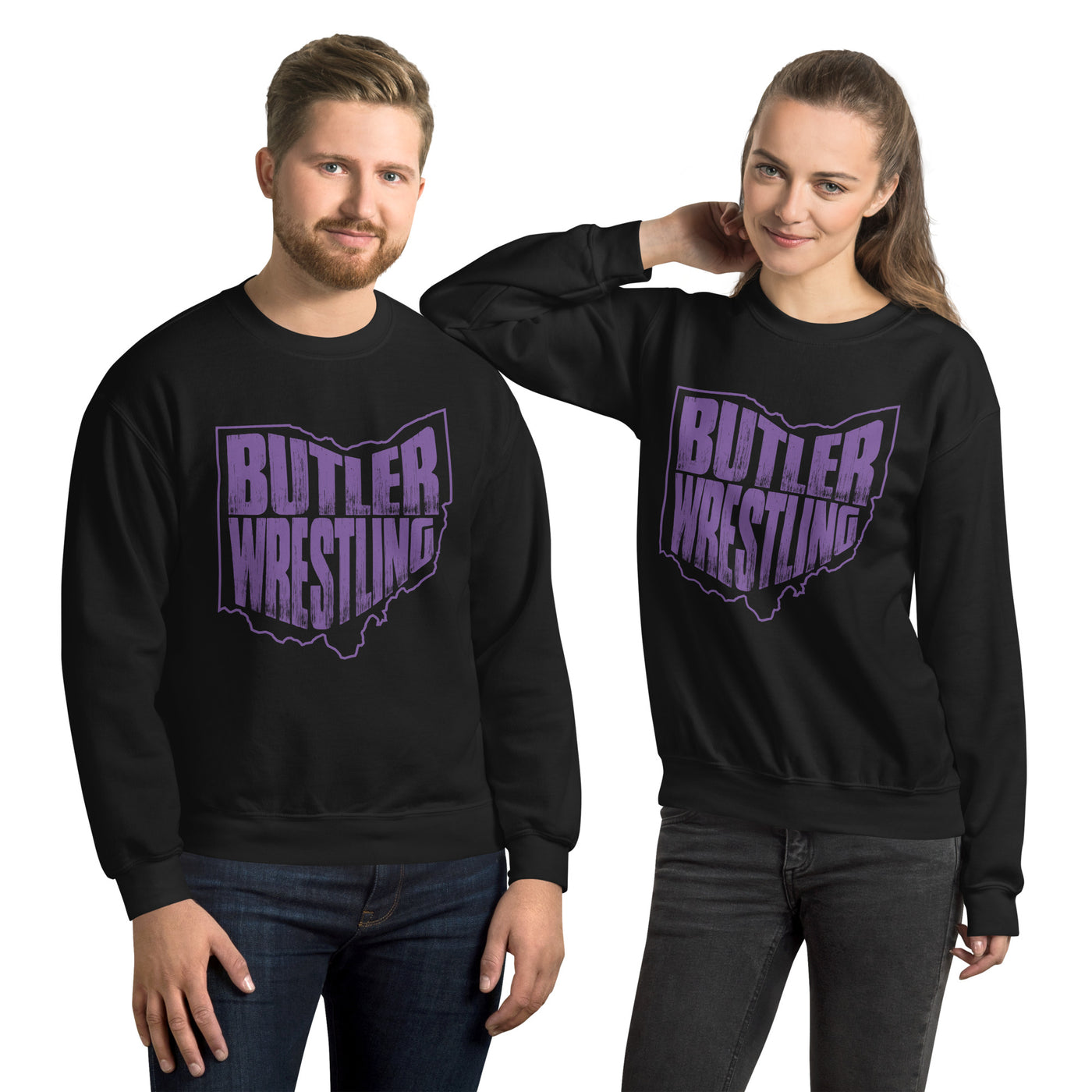 Butler Wrestling Purple Unisex Sweatshirt