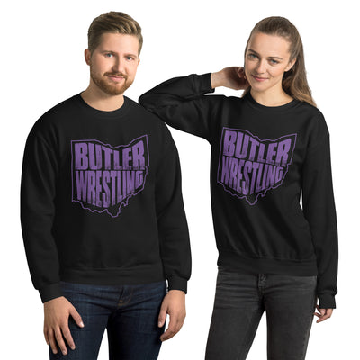 Butler Wrestling Purple Unisex Sweatshirt