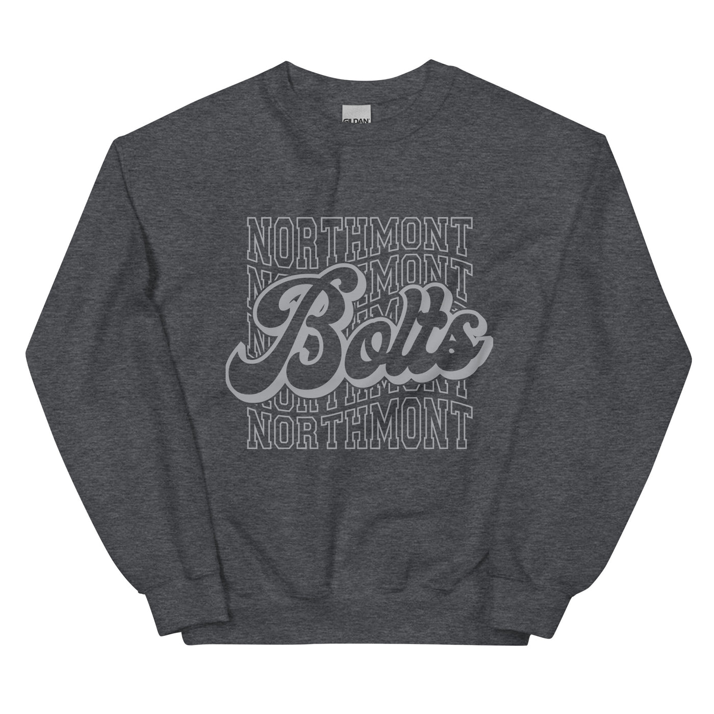 Bolts Gray Print Unisex Sweatshirt