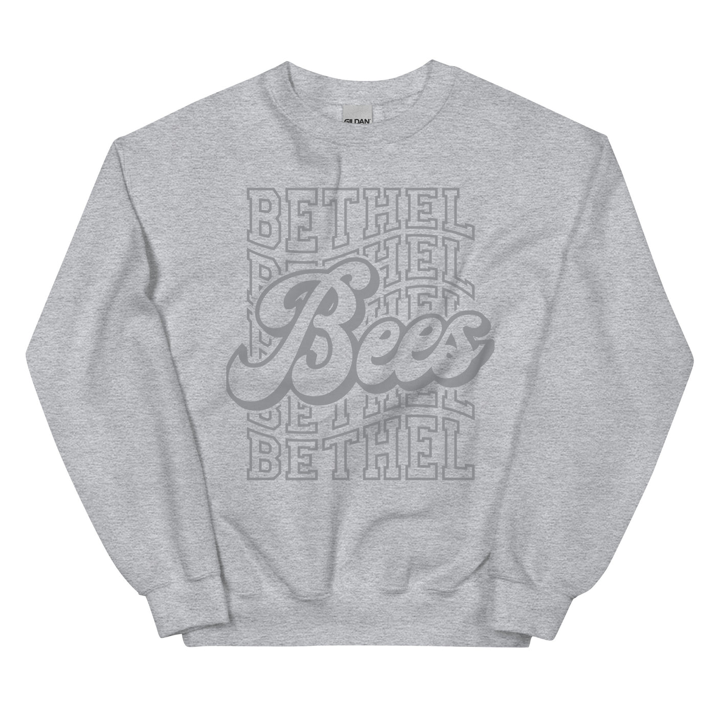 Bees Gray Print Unisex Sweatshirt