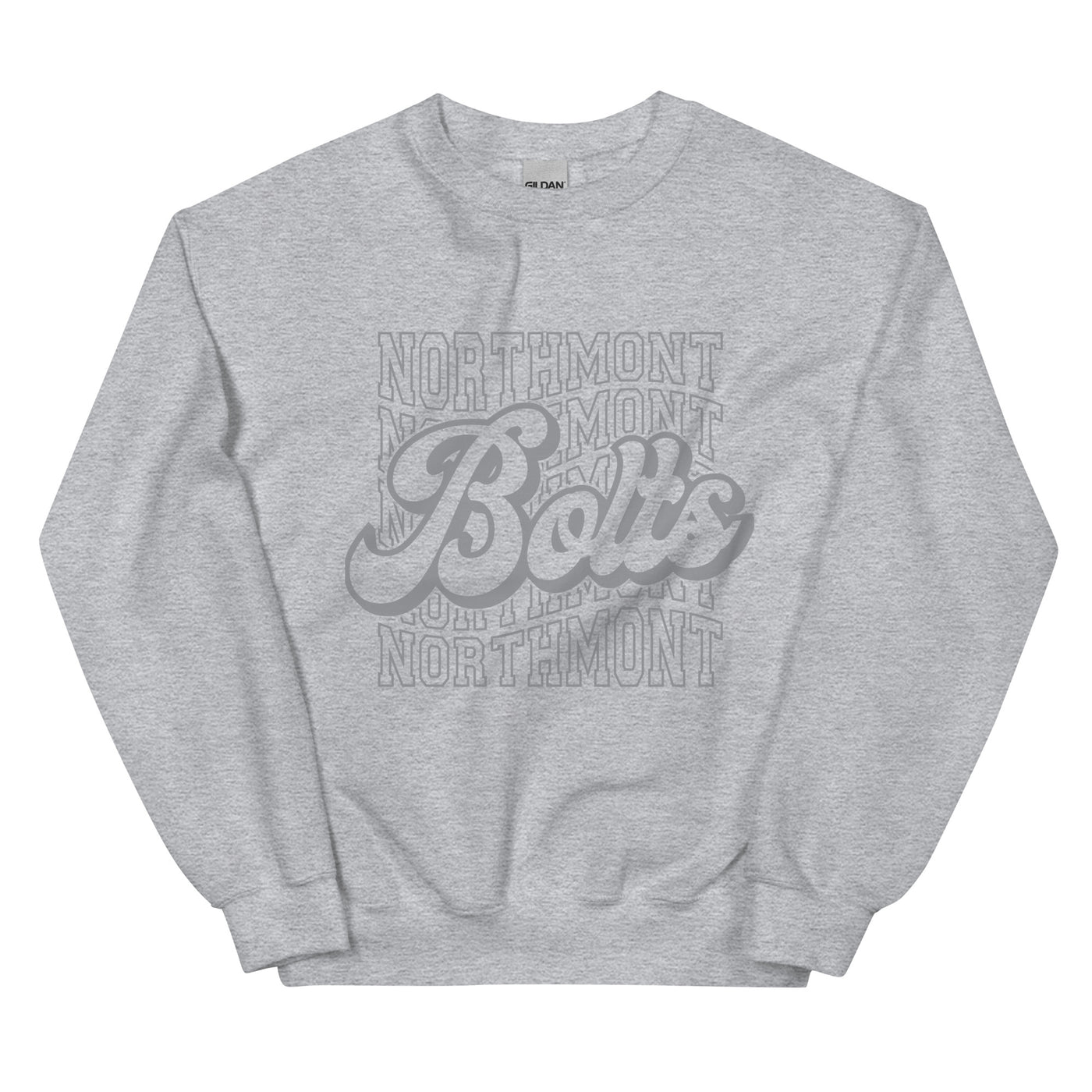 Bolts Gray Print Unisex Sweatshirt