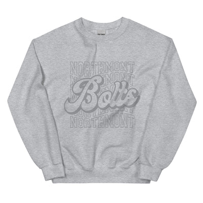 Bolts Gray Print Unisex Sweatshirt