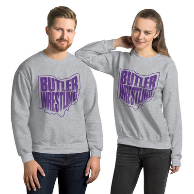 Butler Wrestling Purple Unisex Sweatshirt