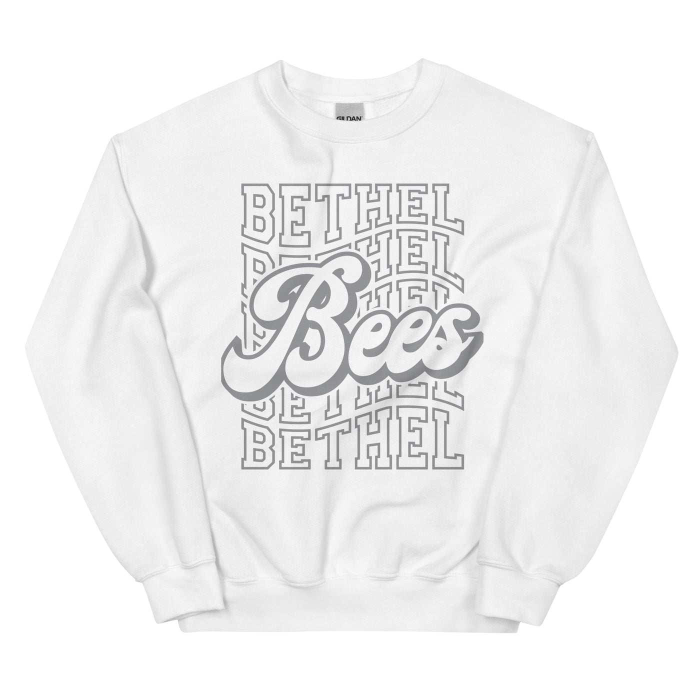 Bees Gray Print Unisex Sweatshirt