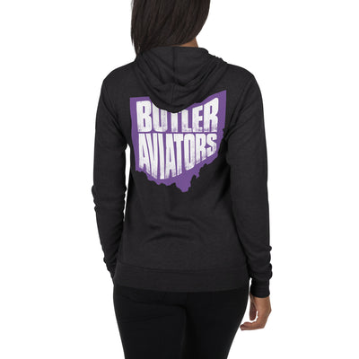 Butler Unisex zip hoodie