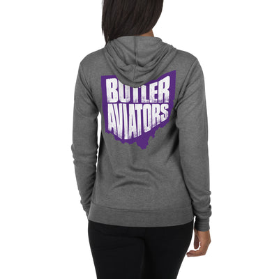 Butler Unisex zip hoodie