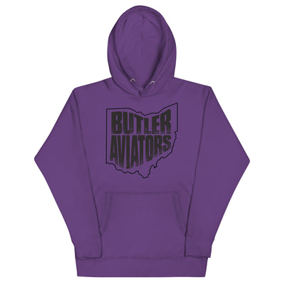 Butler Aviators Black Print Unisex Hoodie