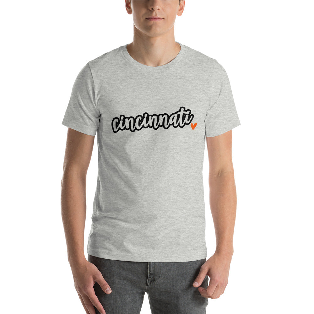 Cincinnati Love Unisex t-shirt