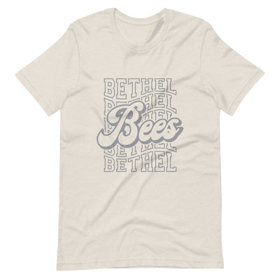 Bees In Gray Print Unisex t-shirt