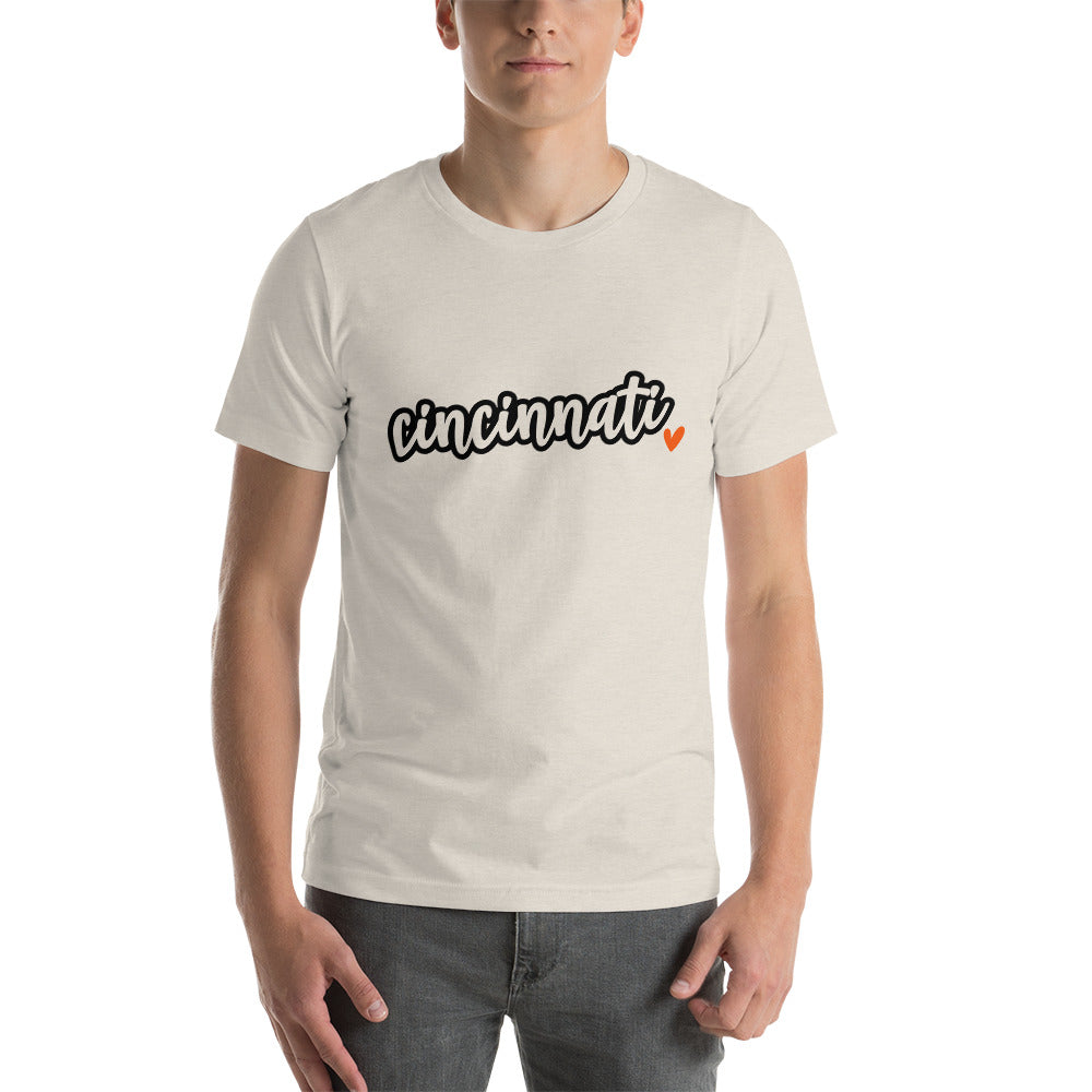 Cincinnati Love Unisex t-shirt