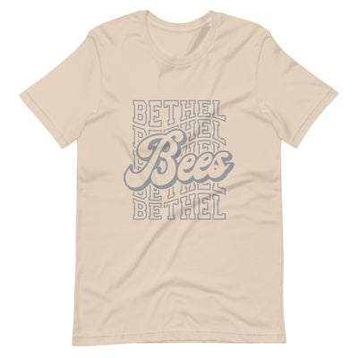 Bees In Gray Print Unisex t-shirt