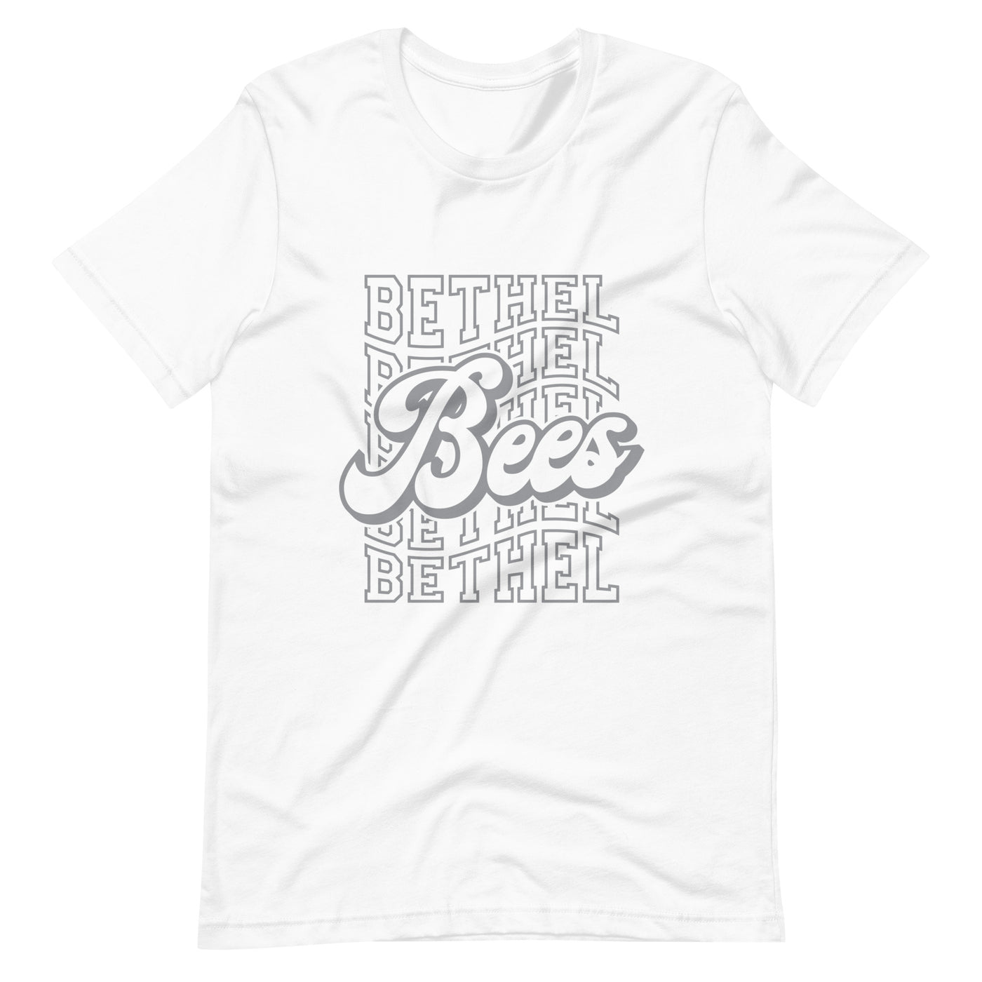 Bees In Gray Print Unisex t-shirt