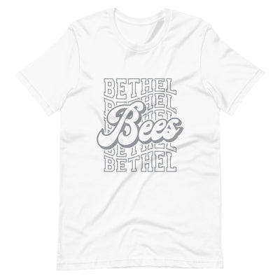 Bees In Gray Print Unisex t-shirt