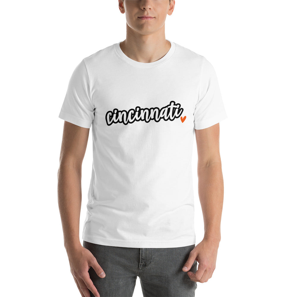 Cincinnati Love Unisex t-shirt