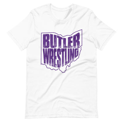 Butler Wrestling Purple Unisex t-shirt