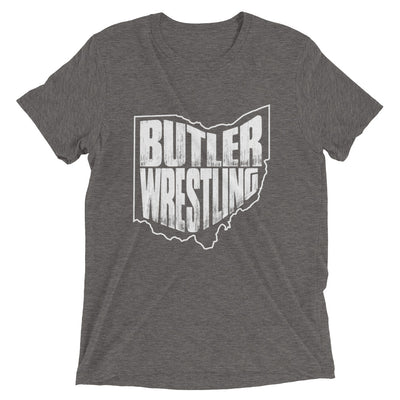 Butler Wrestling Tri-Blend Unisex Short sleeve t-shirt