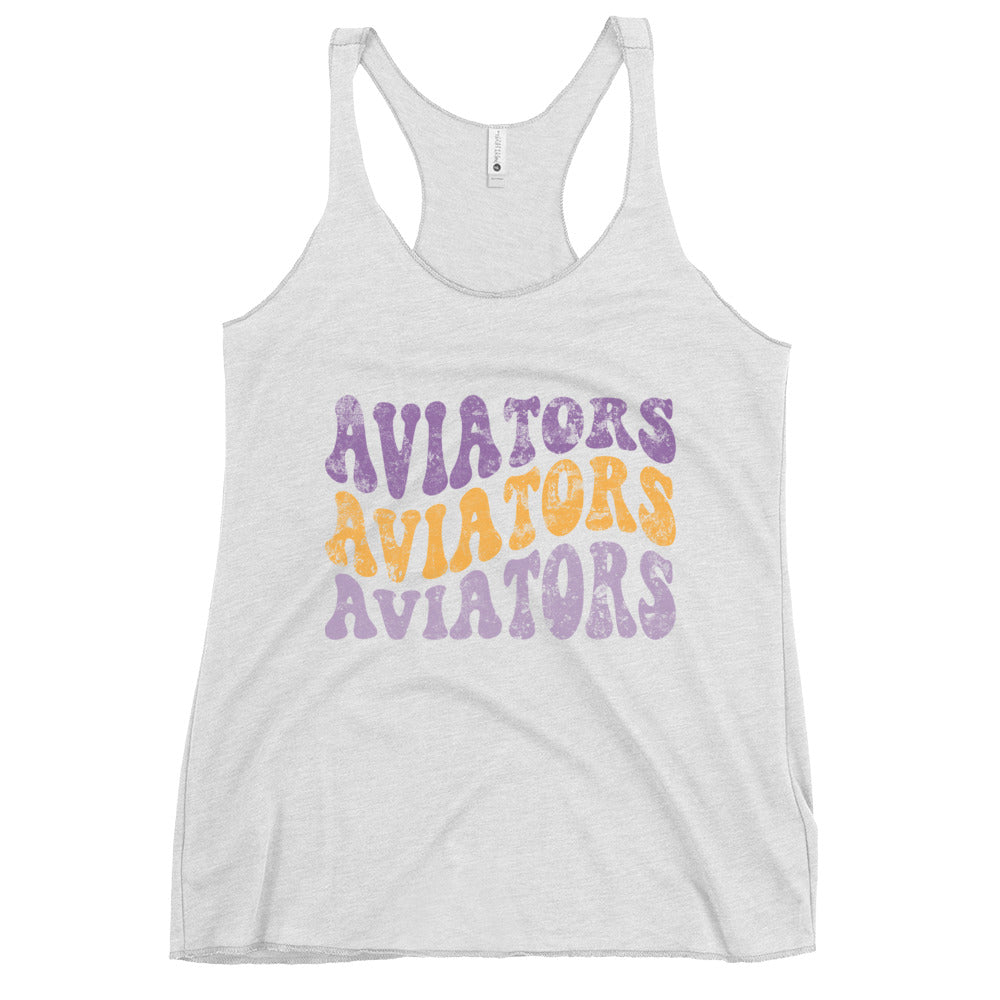 Women's Racerback Groovy Aviators Tank