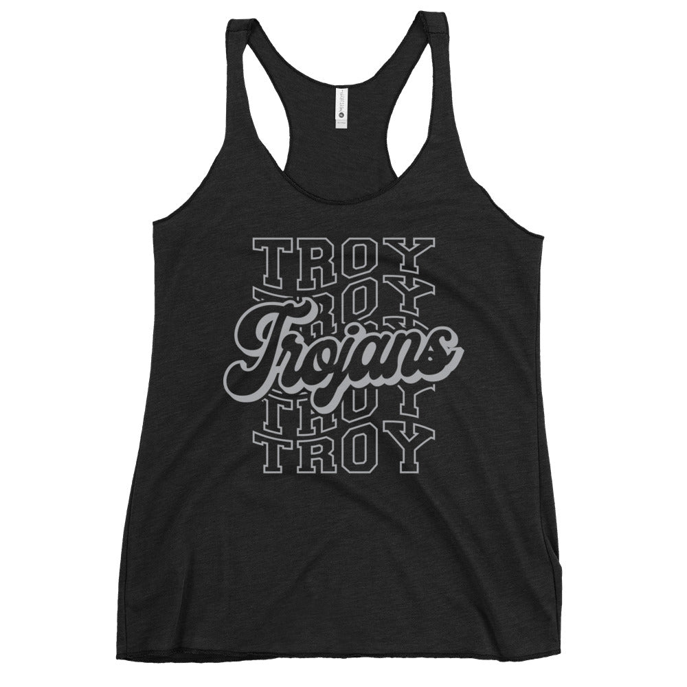 Troy Vintage Black Women's Racerback Tank