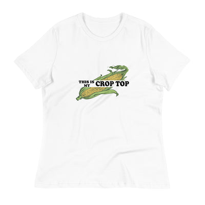 Crop Top Women's Relaxed T-Shirt